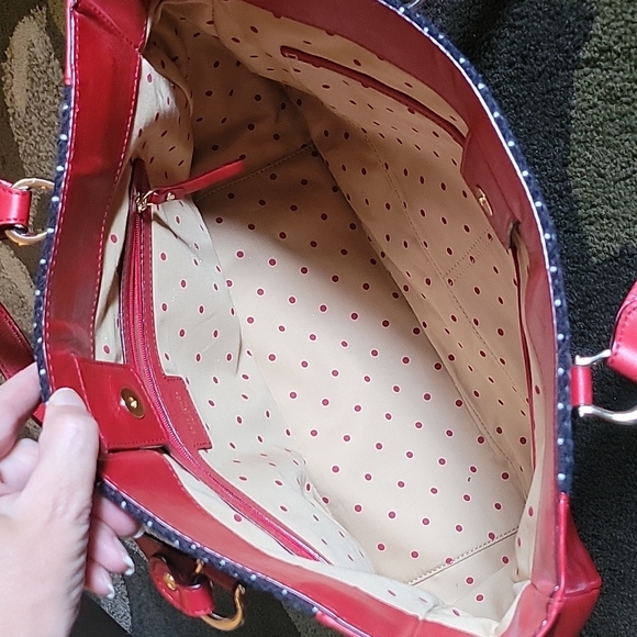 Kate Spade handbag Fabric and Leather Like New - Picture 6 of 10